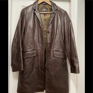 Frye 3/4 leather coat